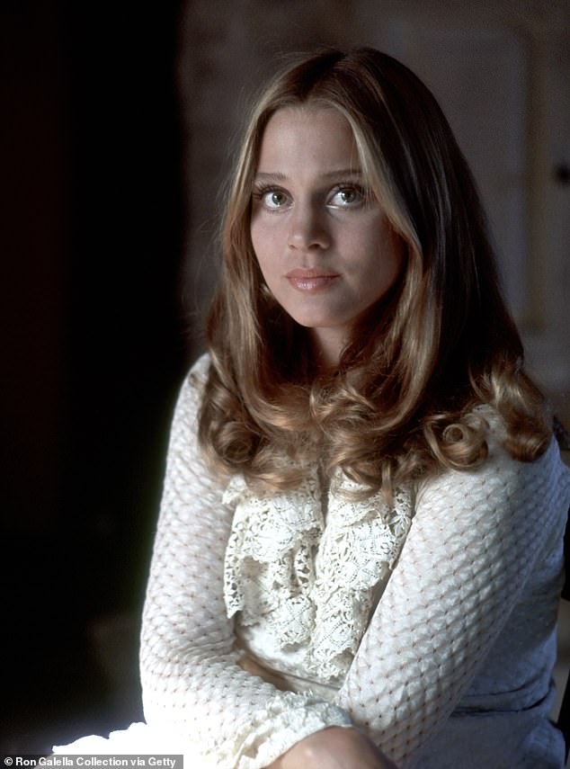 The stunner seen on location for filming Buttercup Chain