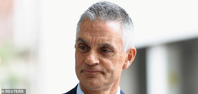 FILE PHOTO: BBC Director-General Tim Davie is pictured at BBC World Service offices in London, Britain, April 28, 2022. REUTERS/Hannah McKay/Pool/File Photo