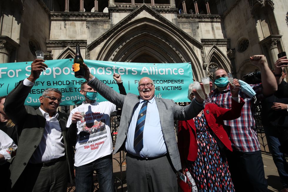 Subpostmasters outside the Royal Courts of Justice