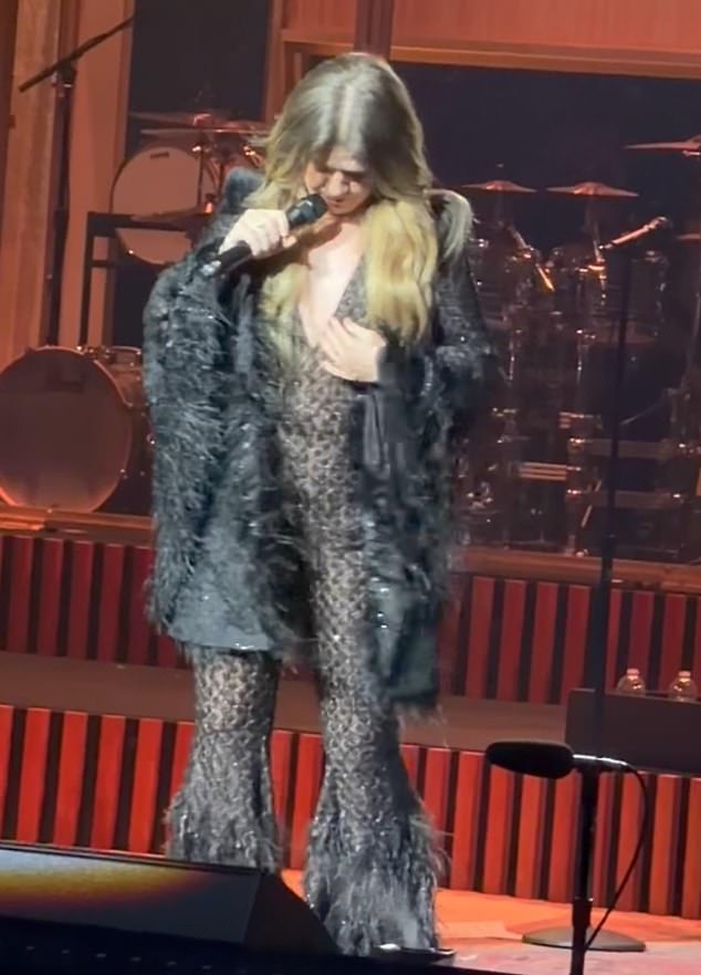 She then laughed and mentioned a random story. Clarkson shared that her former 'd***' manager once suggested she get a 'boob job.' Without missing a beat she followed up with: 'I told him, "Why don't you get a d*** job?"'