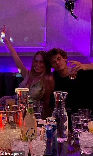 He is the youngest of three siblings and is pictured with sister Haiden