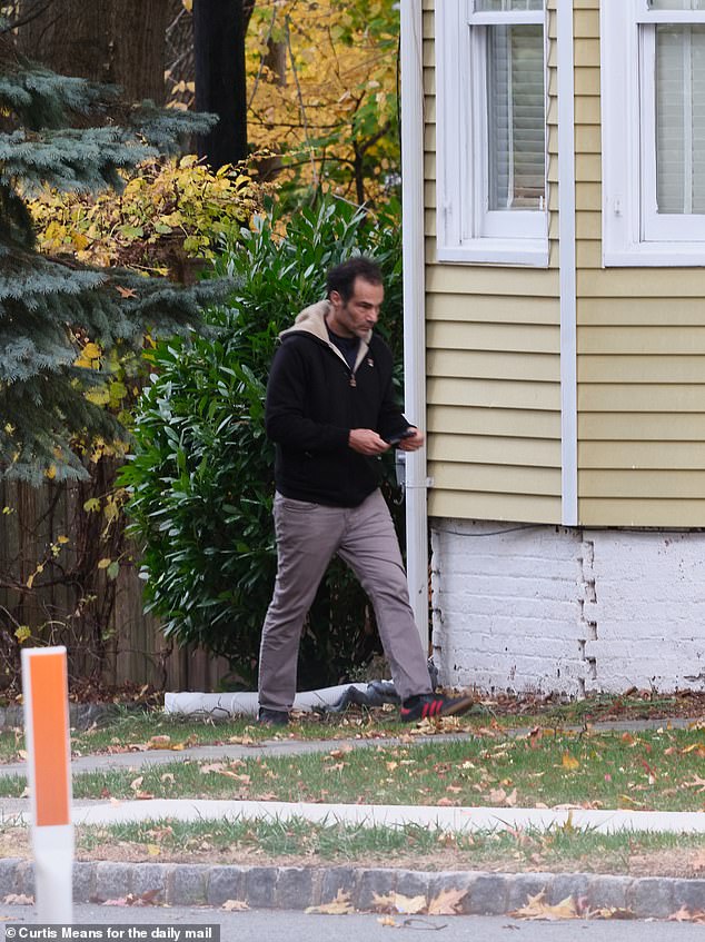 Roger Sedarat was pictured returning home after his son was charged in an ISIS-like terror plot by the FBI last week