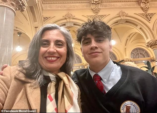 Jimenez's mother, Meral Guzel, serves as the head of the United Nation's Women's Entrepreneurship program and posted a proud moment with her son