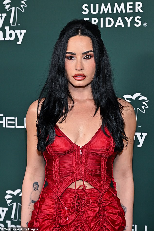 After drinking and smoking marijuana in moderation following her overdose, Lovato now abstains from all forms of mind-altering substances; pictured 2025