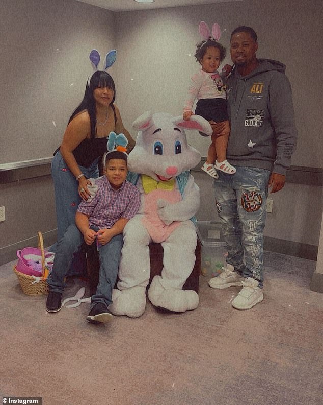 Ortiz, pictured with his family, previously played for the Pittsburgh Pirates for three seasons