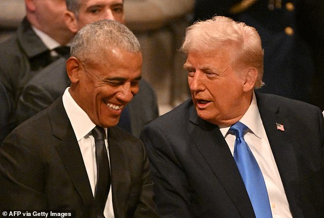 Gabbard cited allegations she made last week accusing Obama's White House of pushing a 'hoax' that Trump's 2016 campaign was propped up by the Kremlin