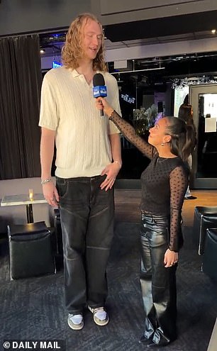 'Airplane seats, I need the exit row. And I [struggle to find clothes that fit],' he confessed. 'But I'm creative. I go to thrift stores and the internet makes it way easier'