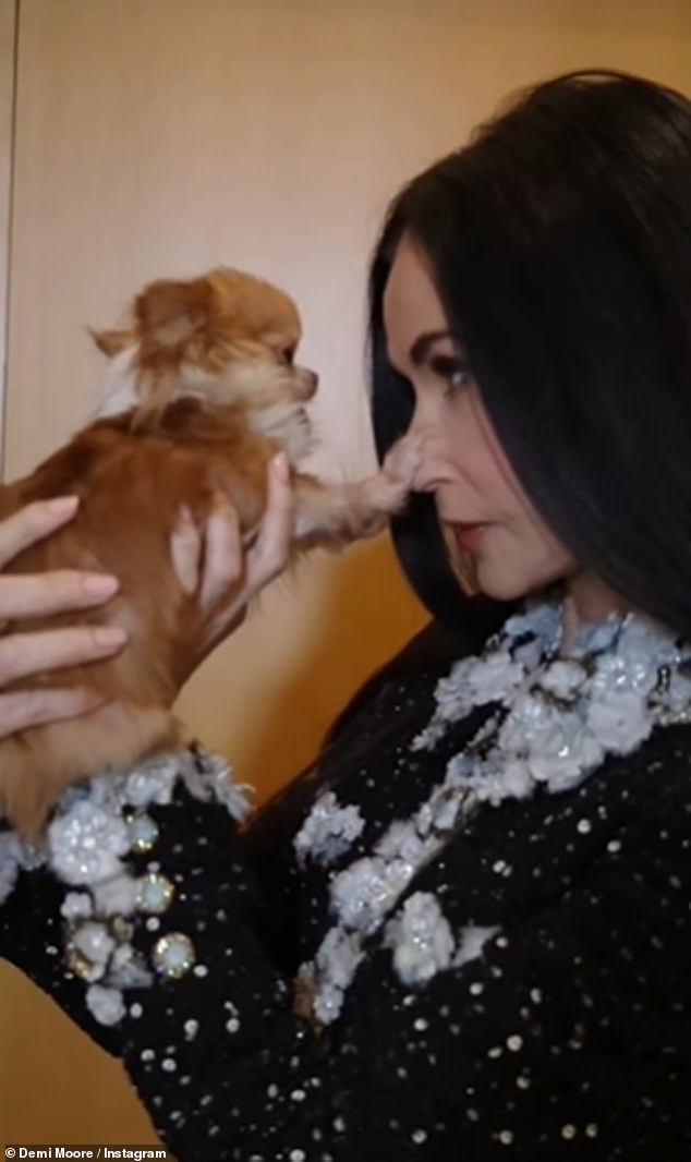 And just hours after the duo appeared on the US talk show together, Demi took to her Instagram to celebrate their joint-birthday as she turned 63 and Pilaf turned five