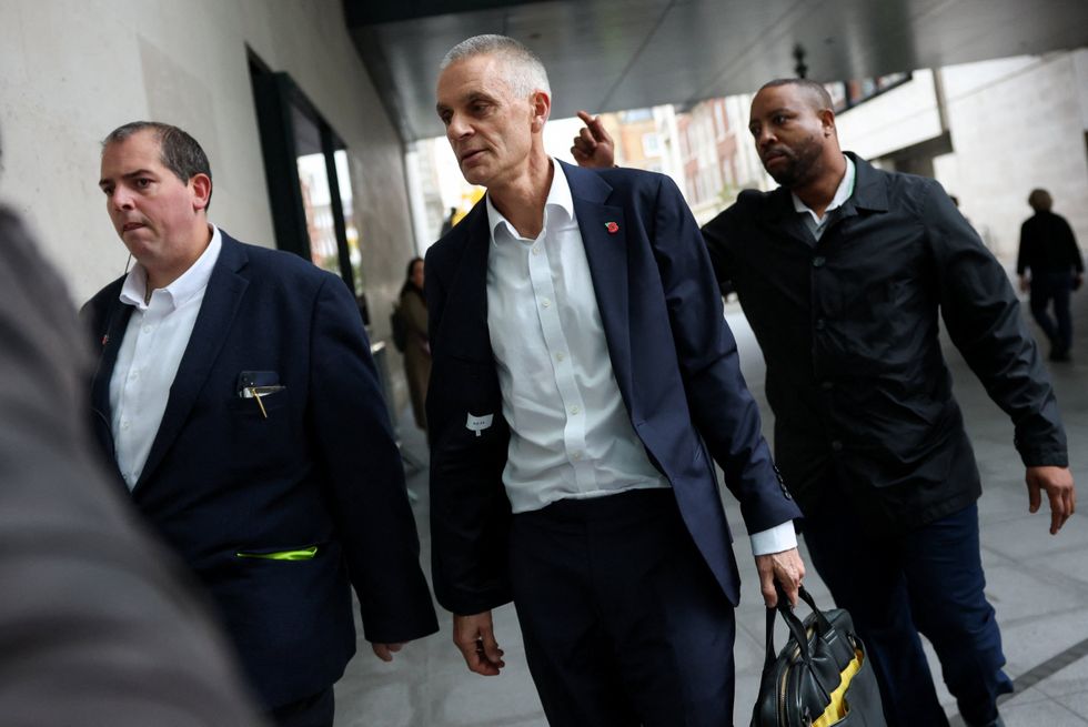 Tim Davie arrives at BBC Broadcasting House after he and BBC News CEO Deborah Turness resigned