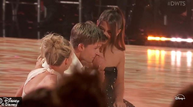 As their dance came to an end, Robert's sister Bindi made a surprise performance, and joined him in the incredibly emotional dance - which saw Robert moved to tears as it ended