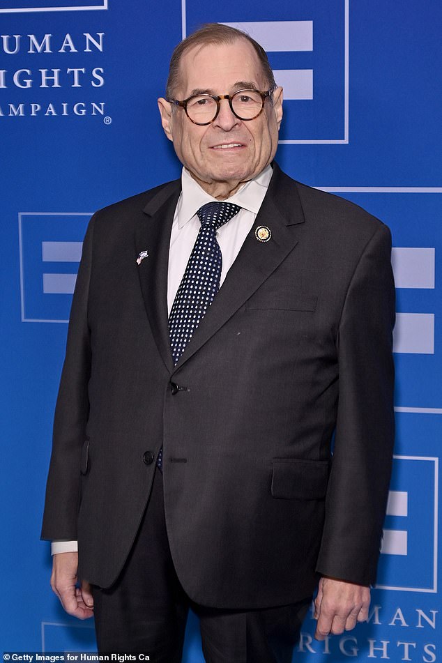 Schlossberg is running to replace 78-year-old Jerrold Nadler (pictured), one of the oldest members in the Democratic caucus, who is retiring after 34 years in office