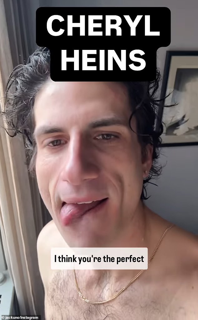 He made kissy faces at Hines in the unhinged video