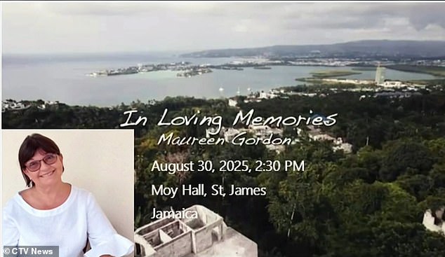 Gordon was forced to wear his travel clothes to his loved ones' memorial