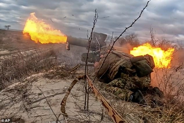 A Russian army soldier fires a Fagot anti-tank missile system towards an Ukrainian position at an undisclosed location on November 7 2025