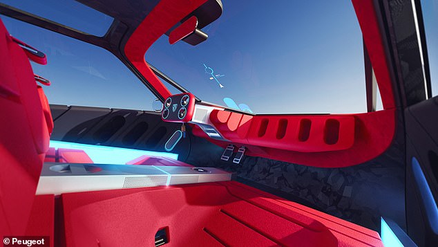 The driver then has a 'uniquely immersive experience' through a 24cm by 74cm display - the equivalent to a 31-inch screen. That's the same size as Smart TVs