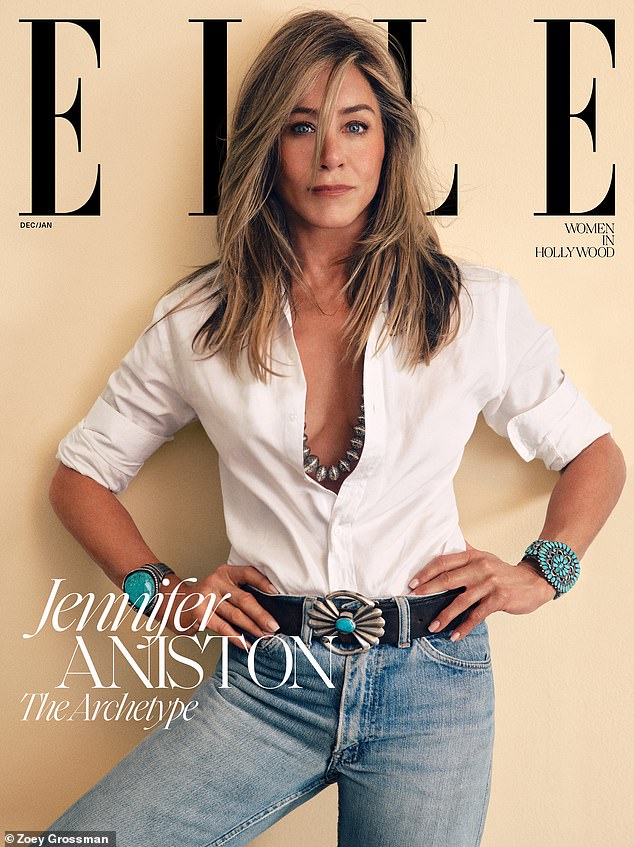 Aniston features in ELLE¿s 2025 Women in Hollywood portfolio in the December 2025/January 2026 Issue
