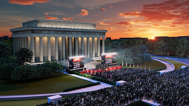 The weigh-in and press conferences would take place outside the Lincoln Memorial, which is undergoing renovations for a new museum and visitors' centre