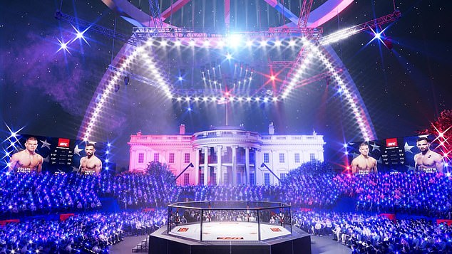 The UFC previously revealed renderings for the event which will take place on June 14th