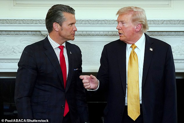 US President Donald Trump (right) and US Secretary of Defense Pete Hegseth (left) have launched a 'maximum pressure' campaign against Venezuela