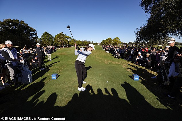 Hundreds of spectators turned out to watch the WNA star compete in the Pro-Am