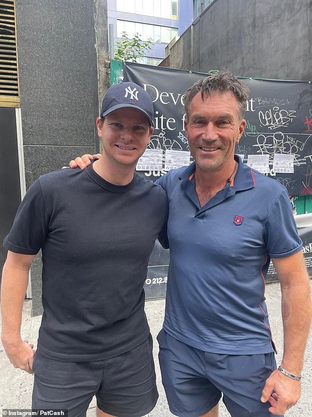 The tennis legend (pictured alongside Australian cricket star Steve Smith) has been involved in professional sport for more than four decades