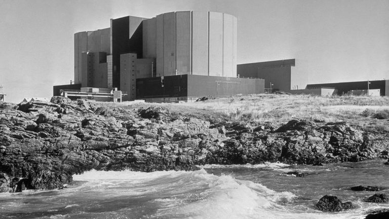 Wylfa, power station in Anglesey, North Wales, pictured in 1973. Pic: PA