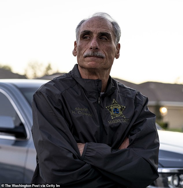 Volusia County Sheriff Michael Chitwood (pictured in 2023) has a history of perp walking children who threatened their schools and seemingly has no intention of stopping