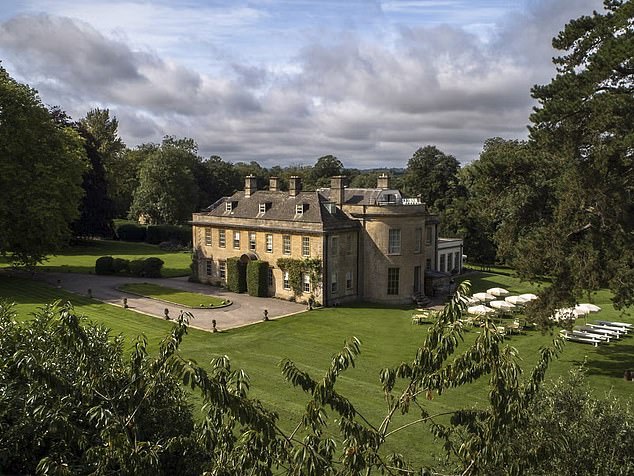 If his family won't be accommodated in the 12 bedrooms on site, there are other pricey options available in the area including Babington House (seen)