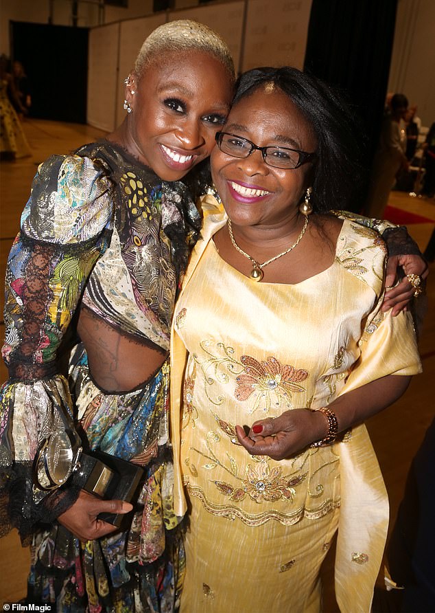 Erivo's production company Edith's Daughter was named in tribute to her mother, with whom she maintains a close bond (pictured together in 2016)