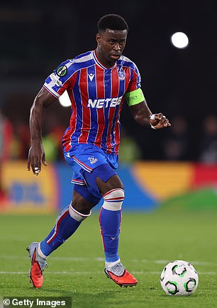 Guehi pictured in action for Crystal Palace