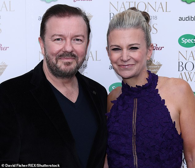 Comedian Ricky Gervais has been in a relationship with author and TV producer Jane Fallon since 1982