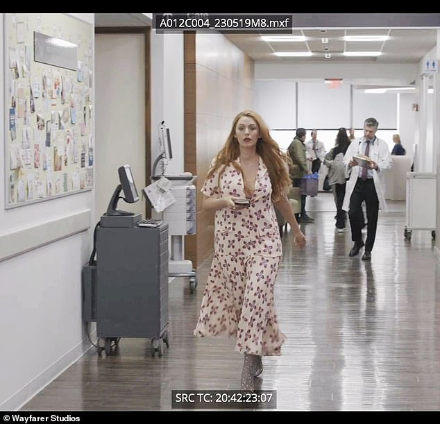 In the footage, Lively’s Lily strides up to Baldoni’s Ryle, grabs his arms, and plants a quick kiss on him before smiling and walking off — a moment nowhere to be found in the shooting script, according to Baldoni's legal team