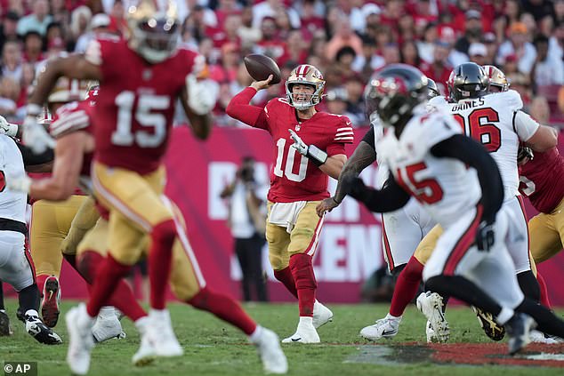 Mac Jones has gone 5-3 as the starter in Purdy's place, running the offense very efficiently