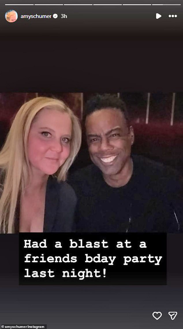 She uploaded this photo from a pal's birthday on Tuesday night