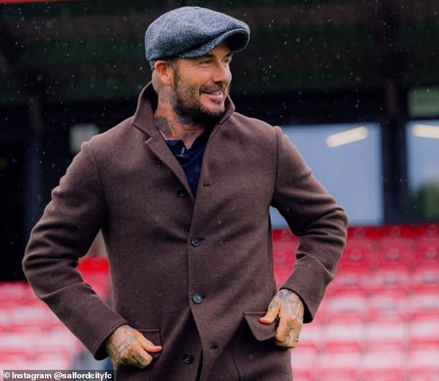 Beckham recalled how, as a young United player, he had watched his friend, Salford City’s Dave Gardner, play in orange at the club’s old Moor Lane ground