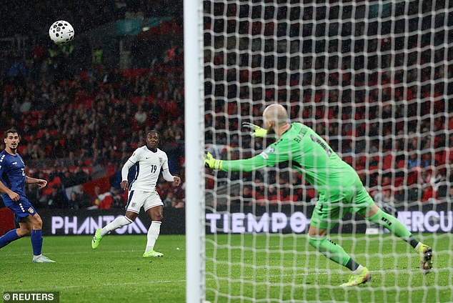 Eberechi Eze curled a brilliant shot high into the net to seal a 2-0 victory in the closing stages