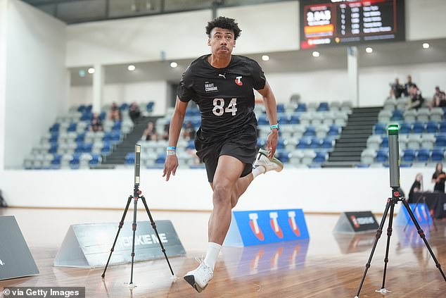 Thomas (pictured) is viewed as a rising AFL star and one of the game's biggest prospects