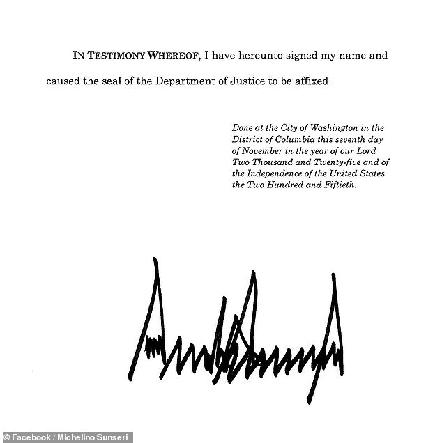 Sunseri was still stunned at Trump's decision, which was signed last Friday and announced by the athlete on Monday