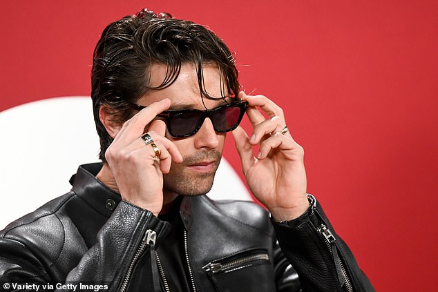 He paired the look with sunglasses