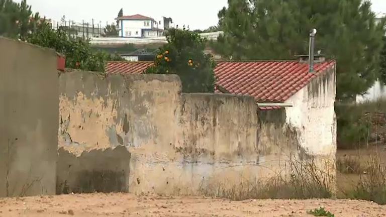 Flooding in Portugal due to Storm Claudia. Pic: S.I.C. TV