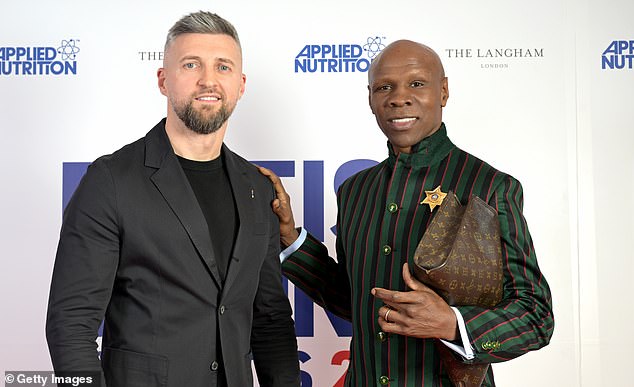Tony Bellew with Chris Eubank Sr at the British Boxing Awards in March this year