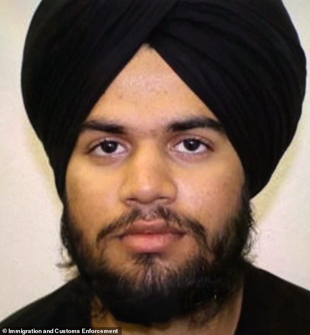 Duffy was discussing the DOT's report on licensed illegal immigrant Jashanpreet Singh (pictured), who killed three people when he slammed his truck into traffic last month
