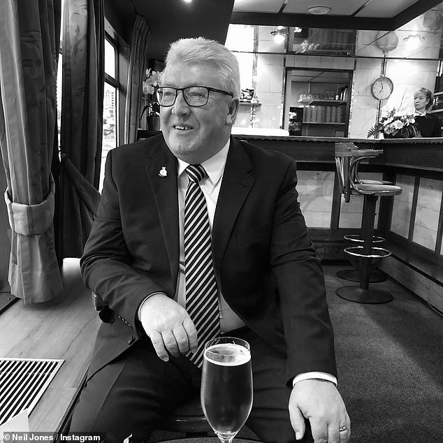 The professional dancer shared several black and white photos of his father