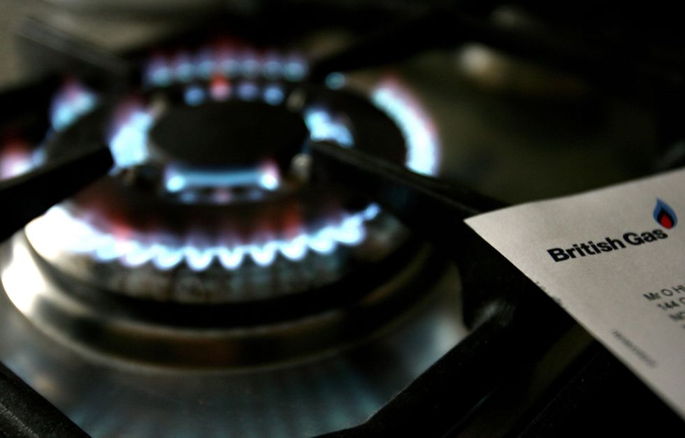 A gas hob with a bill from British Gas