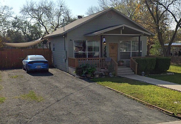 She was found engulfed in flames at her Uvalde home (above) on September 13. Investigators determined she was home alone at the time