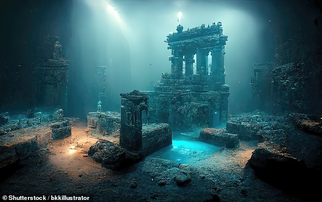 It's generally believed the story about the world of Atlantis was first told 2,300 years ago by the Greek philosopher Plato who made it up, but some history fans persist with the idea that it actually existed (artist's impression)