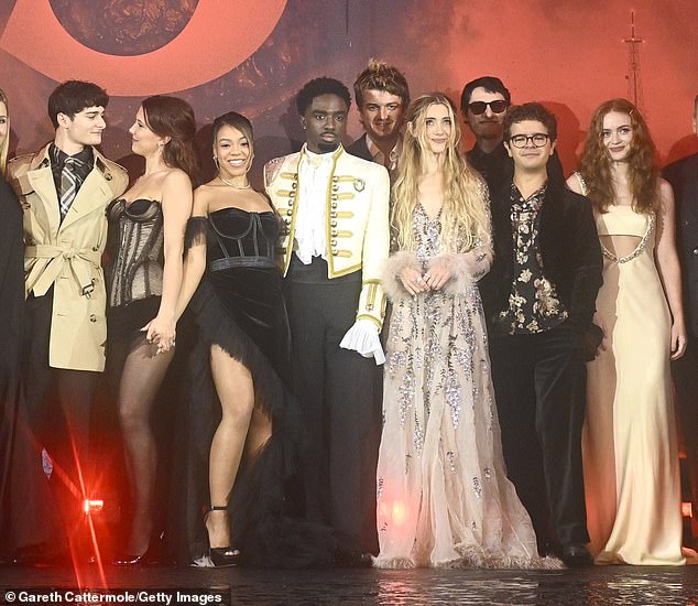 His co-stars Millie Bobby Brown, Sadie Sink, Noah Schnapp, Gaten Matarazzo and Finn Wolfhard all posed together on the red carpet leaving fans question where the actor, 50, was