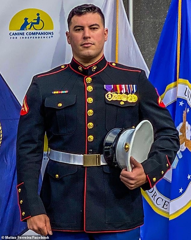 Ferreira lost his legs in 2011 while deployed in Afghanistan when he stepped on an IED (improvised explosive device) that exploded