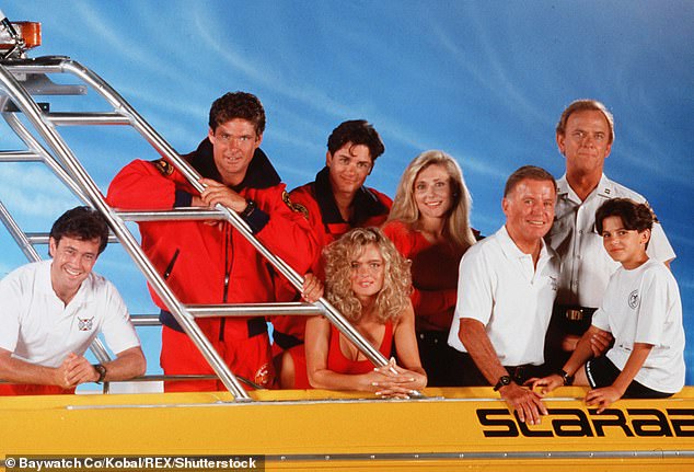She played Shauni McLain, the original female lead in the show's first two seasons. Seen with Tom McTigue, David Hasselhoff, Billy Warlock, Pamela Bach, Richard Jaeckel, Monte Markham, Jeremy Jackson
