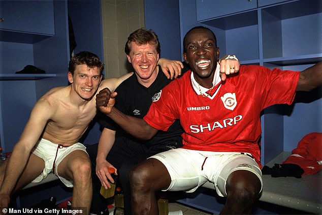 McClaren (centre in 1999) was assistant coach at Man United when Dwight Yorke was a player